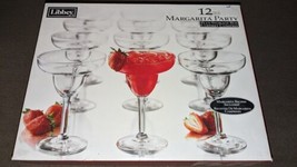 Libbey Margarita Party Glasses, 9-ounce, Set of 12 New In Original Storage Box - £46.73 GBP