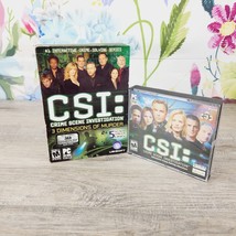 CSI PC Game Lot Of 2 CSI Crime Scene Investigation CSI 3 Dimensions Of Murder - £7.53 GBP