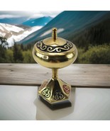 Vintage ABADA Brass Small Incense Burner Trinket Box w Lid MADE IN ISRAEL - $240.75 MXN
