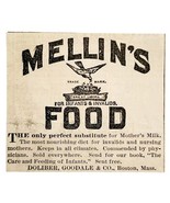 Mellin&#39;s Food Infant Milk 1885 Advertisement Victorian Baby Food ADBN1A17 - $375.29 MXN