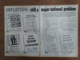 Institute of Life Insurance Inflation Problem 1958 Vintage Print Ad - $8.90