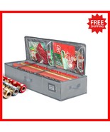 Elegant Gray Wrapping Paper Storage Organizer - Keep 27 Rolls Tidy &amp; Acc... - $67.92 CAD