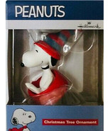 Peanuts - Hallmark - Christmas tree ornament - Snoopy Sledding in Red Wa... - £10.97 GBP