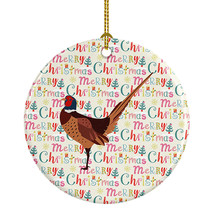 Ring-necked Common Pheasant Christmas Ceramic Ornament Christmas Tree Hanging De - $34.70