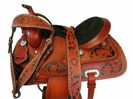 Premium Western Horse Pleasure Saddle Riding/Showman Saddle 14&quot; -17&quot; A+ ... - $450.22+