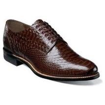 Stacy Adams Madison Anaconda Print Leather Mens Shoes Brown Biscuit 00055-200 image 13