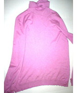 New Womens Ralph Lauren Pink Light Purple Silk Cotton Sweater Turtleneck... - £156.68 GBP