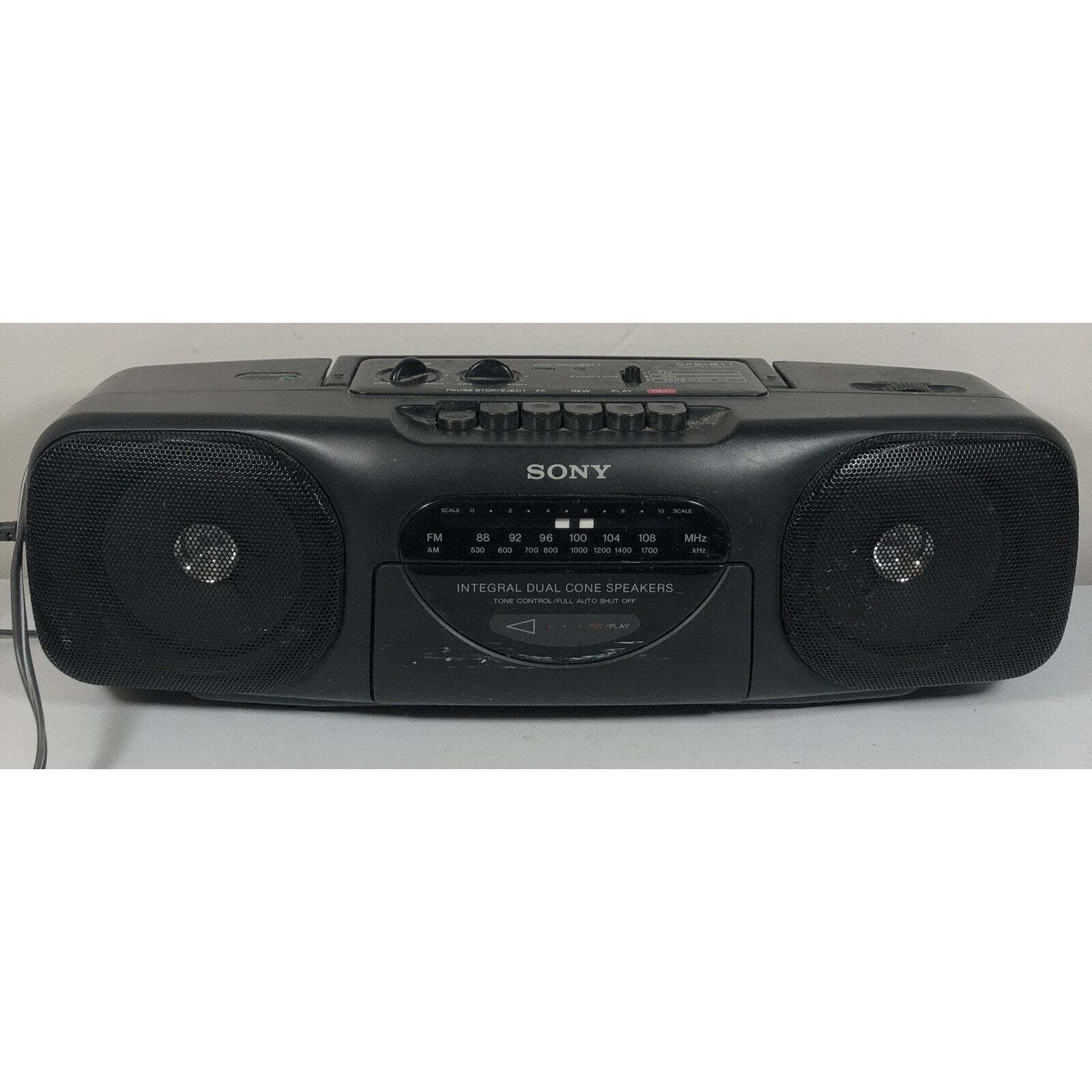 Sony CFS-B11 Boombox "Ghetto Blaster" Dual Cone Speakers Cassette Radio Stereo - $90.00