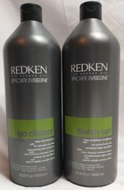 Redken Men Go Clean Shampoo & Finish Up Conditioner Set 33.8 Oz. Each - $219.00
