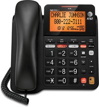 Atandt Cd4930 Corded Phone, Extra-Large Tilt Display, Digital Answering ... - $68.97