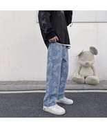 Letter Pattern Light Wash Jeans - $39.99