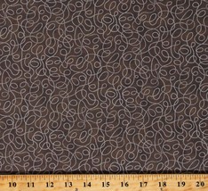 Cotton Ropes Western Cowboys Cowgirl Spirit Brown Fabric Print by Yard D466.62 - £10.35 GBP