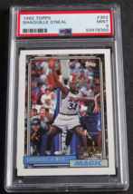 1992 Topps #362 Shaquille O&#39;Neal Rookie Orlando Magic Basketball Card PSA 9 Mint - £59.95 GBP