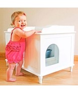 JUMBO DESIGNER CATBOX LITTER BOX ENCLOSURE-WHITE-FREE SHIPPING IN THE U.S. - $329.54 CAD