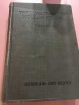 El Desarrollo De Moderno Europa Volumen 1 Robinson Y Barba - £88.53 GBP