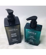2 Bottles Portola Sport ~ Fresh Citrus & Musk Energizing Hand Wash Face Wash - $24.53