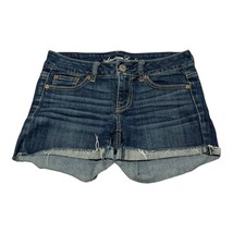 American Eagle Outfitters Jean Shorts Stretch Dark Wash Women&#39;s Size 2 - $19.34