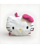 Sanrio Hello Kitty Head Shaped Plush Backpack 10x13&quot; Hello Kitty Pink Bo... - $14.84