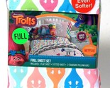 1 Count Franco Manufacturing Co DreamWorks Trolls Super Soft Full Sheet Set - £33.21 GBP