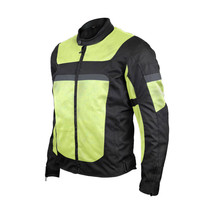 Windbreaker HiVis Mesh/Textile CE Armor Motorcycle Jacket - $101.40