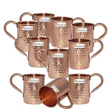 Set of 10 - Prisha India Craft Copper Mug for Moscow Mules 500 ML / 16.90 oz - 1 - £67.25 GBP