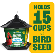 Earth Smart, Black Recycled Plastic Hopper Wild Bird Feeder, Extra Large... - $34.37
