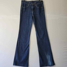 Levi&#39;s Women Jeans Size 6 Blue Stretch Flare Classic Midrise Cotton Casu... - $13.77