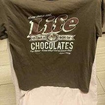 Bubba Gump Shrimp life Is A Like A Box Of Chocolates Shirt Size L - £11.68 GBP