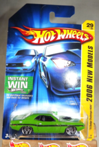 2006 Hot Wheels #29 New Models 29/38 70 Dodge Challenger Hemi Green Variant Pr5s - $10.25