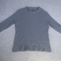 H&amp;M Long Sleeve Thermal Waffle Knit Grey Men’s Medium Slim Fit Base Layer - £7.85 GBP