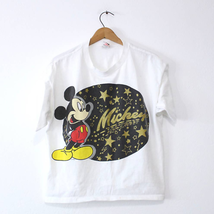 Vintage Walt Disney Mickey Mouse Crop Top T Shirt XL - £28.91 GBP