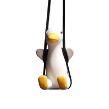 1 Pc Little Duck Swing Pendant with Hanging Rope Car Ornament Bag Personal Belon - £28.84 GBP