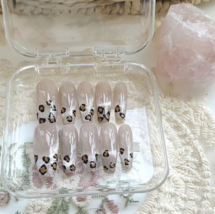 Cow nails,leopard nails,Sweet cool nails,Gentle nails,Y2k nails,Aurora Nail - £27.91 GBP