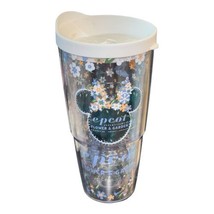 Minnie Figment Epcot 2016 Flower Garden Tervis Tumbler Mug Cup Lid 24oz ... - $32.39