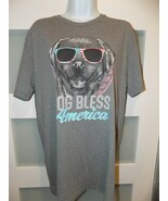 Unbranded Grey SS T-Shirt  "Dog Bless America" Size XL Women's NWOT - €14,11 EUR