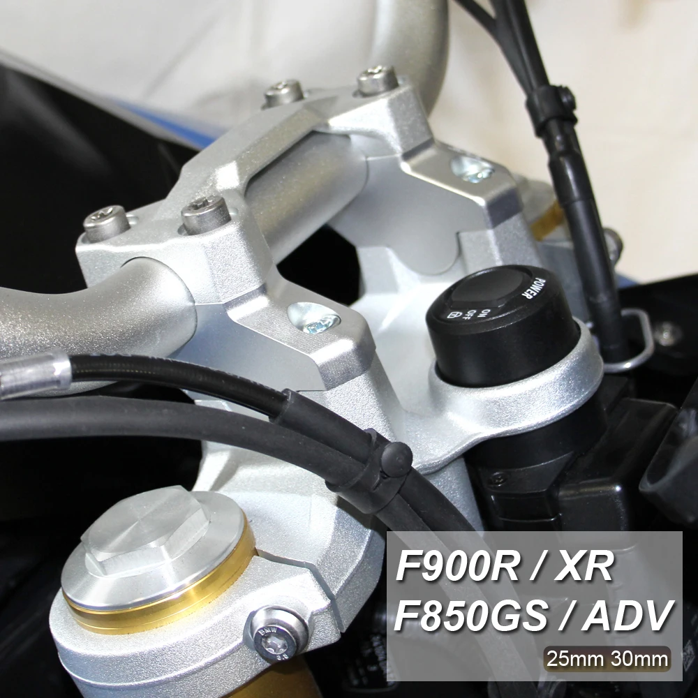 Motorcycle   F850GS Adventure F900R F900XR Handlebar Risers With Offset Clamp Ex - £615.73 GBP