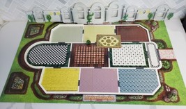 Electronic Mystery Mansion Board Game 1995 Replacement Game Board Rug & Planter - $18.76