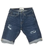 Abercrombie Kids GIRLS Distressed Denim Shorts Size 13/14 - $13.37