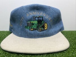 Vtg John Deere 30th Aniversary Leather Strap Back Classic Caps Made in USA - £20.49 GBP