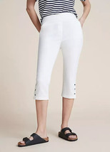 Freemans Comfort Fit Cropped White Trousers  UK 16    (fm40-5) - $33.76