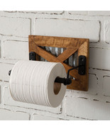 Rustic Barn door Toilet Paper roll Holder - $38.29 CAD
