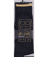 Elvis Presley, OS Black and Gold Signatue Elvis Dress Crew Socks. Size 9-12 - £7.10 GBP