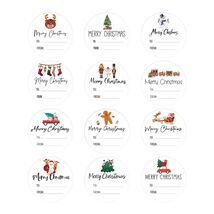 Joycraft 120Pcs Merry Christmas Stickers 2in 12 Styles Holiday Labels - $127.97 MXN