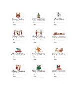 Joycraft 120Pcs Merry Christmas Stickers 2in 12 Styles Holiday Labels - $127.97 MXN