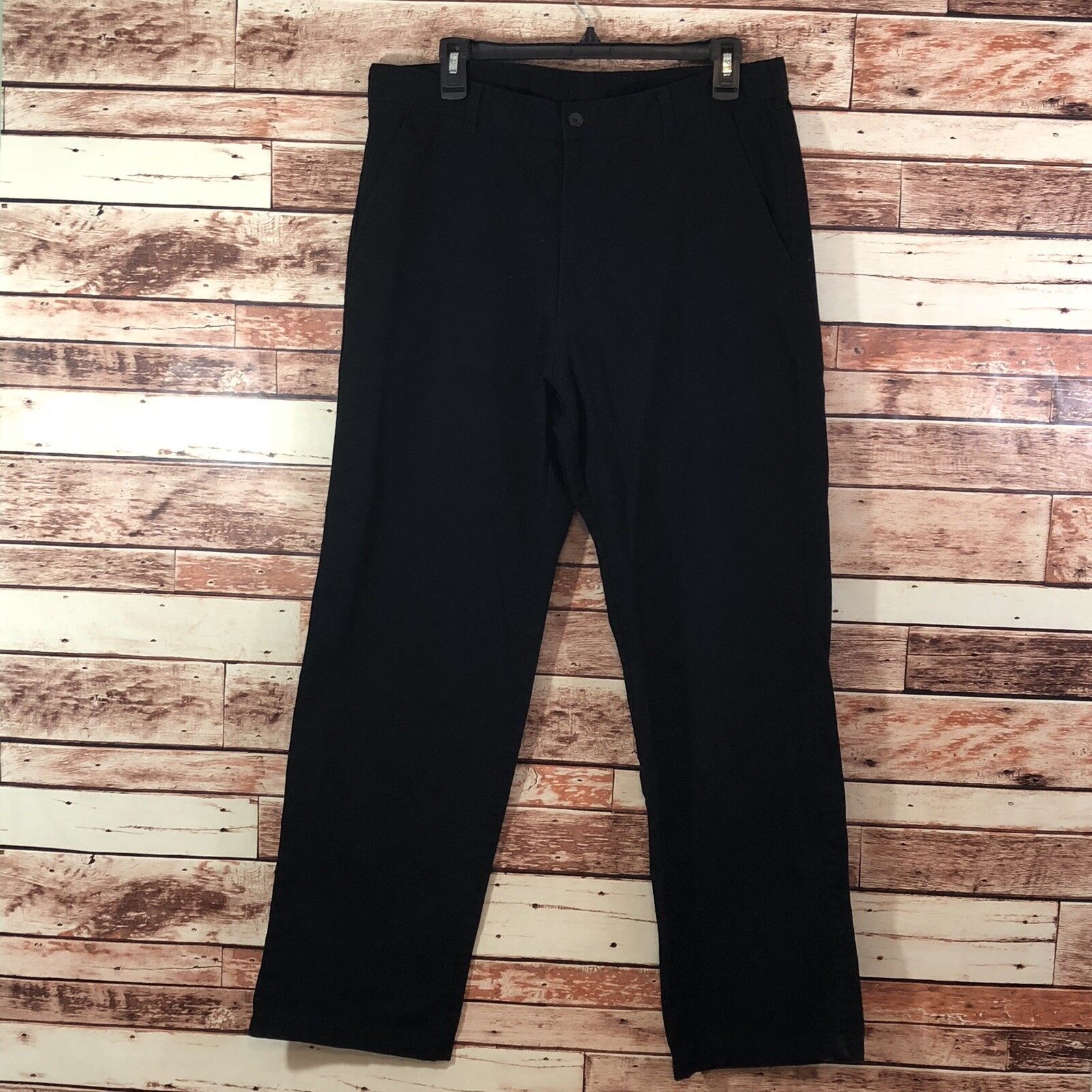 George Mens Black Casual Relaxed Fit Pants  - $7.66
