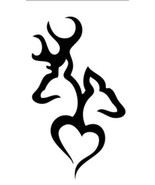 Buck and Doe Heart Image Browning Premium Vinyl Decal. Hunting, Outdoors... - $4.95+