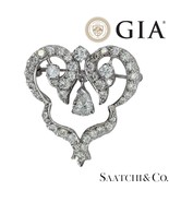 GIA certified 0.98 Ct Natural Diamond: Brooch/ Pin, 18K (750) Gold - $6,831.00