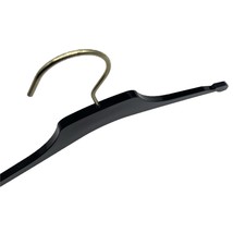 17" Equinox Acrylic Shirt Hanger With Gold Hook, Black - 50/Carton - £302.82 GBP