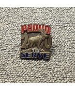 Vintage 2000 Loyal Order of the Moose Proud To Serve Tie Lapel Pin KG JD - $13.56 CAD