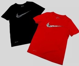 Nike Boys Set Of 2 Dri-fit Athletic Shirts Size Small (lot 81) - £14.39 GBP